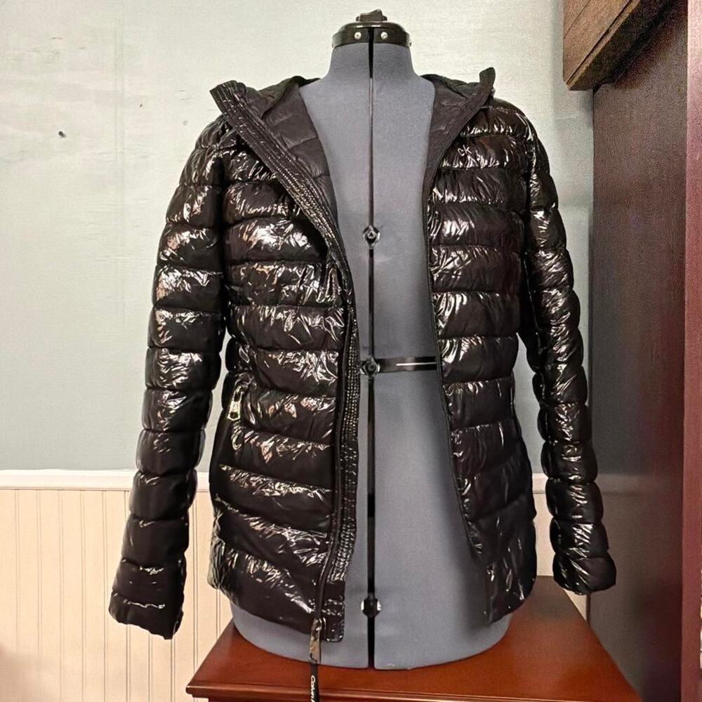 Calvin klein black quilted puffer